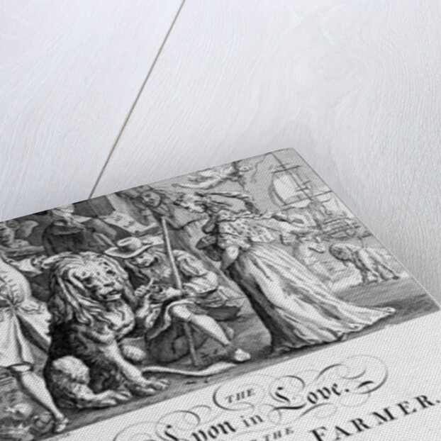 The Lyon in Love or A Political Farmer, 1738 by English School