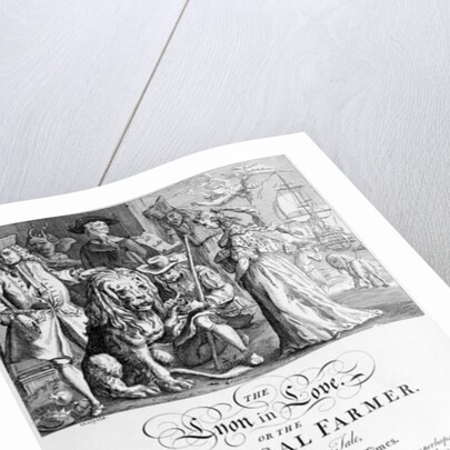 The Lyon in Love or A Political Farmer, 1738 by English School