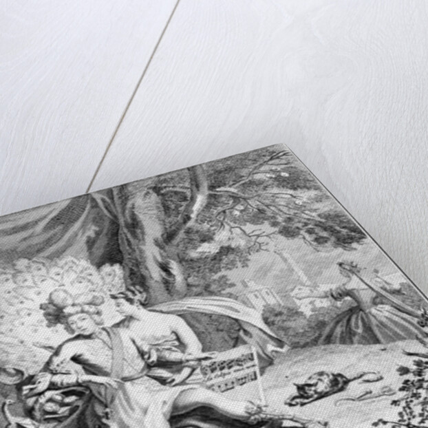 Satire on a castrato singer, 1730-40 by Hubert Francois Gravelot