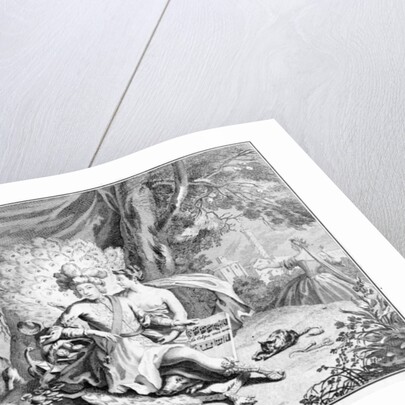 Satire on a castrato singer, 1730-40 by Hubert Francois Gravelot