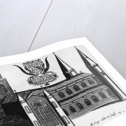 The Southern Exterior of Durham Cathedral,1660 by English School