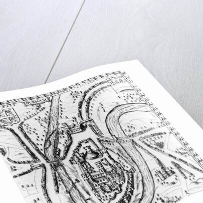 Map of the City of Durham, c.1662 by John Speed