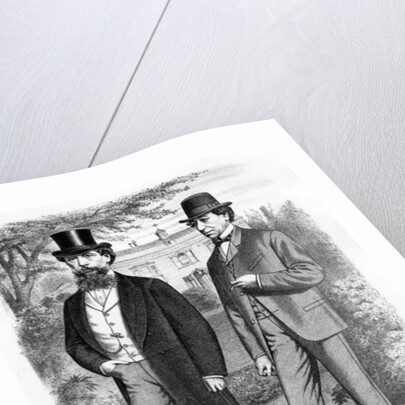 Charles Dickens and Benjamin Disraeli, 1870 by Anonymous