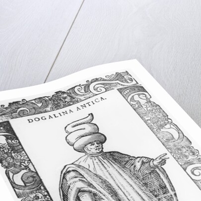 Man wearing Dogalina, 1590 by Cesare Vecellio