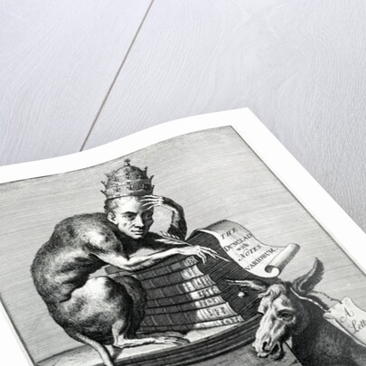 His Holiness and His Prime Minister, 1729 by English School