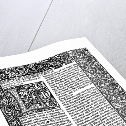 Front Page of Chapter I, taken from The Well at World's End by William Morris, 1896 by William Morris