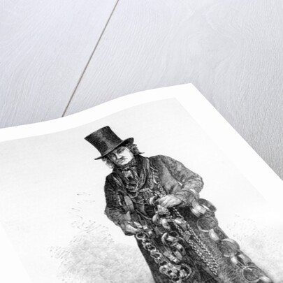 The Street Seller of Dogs' Collars, c.1840 by English School