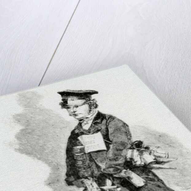 The Street Seller of Nutmeg-graters, c.1840 by English School