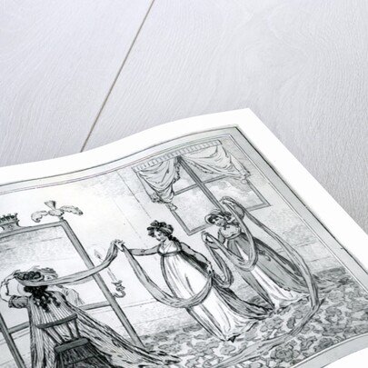 A Lady Putting on Her Hat, 1795 by James Gillray