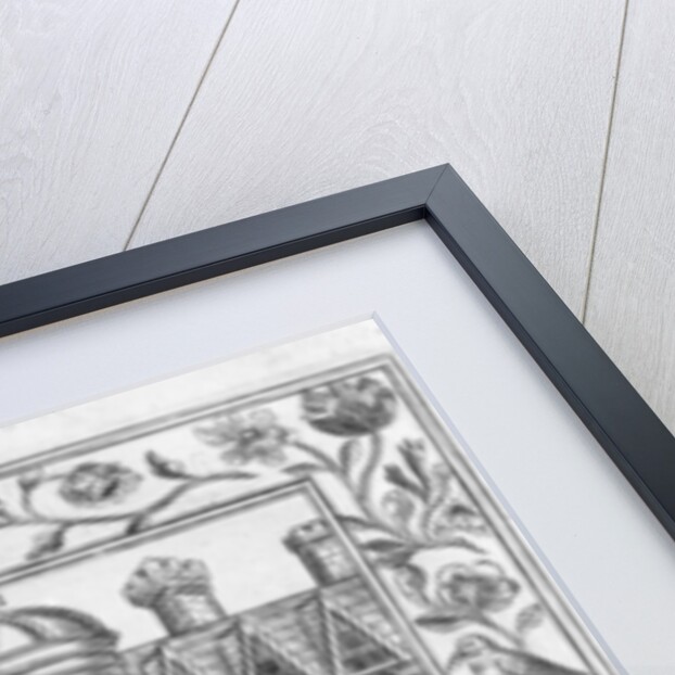 Alchemical laboratory showing various forms of furnace and vessels, taken from 'Theatrum Chemicum Britannicum' by Elias Ashmole, 1652 by English School