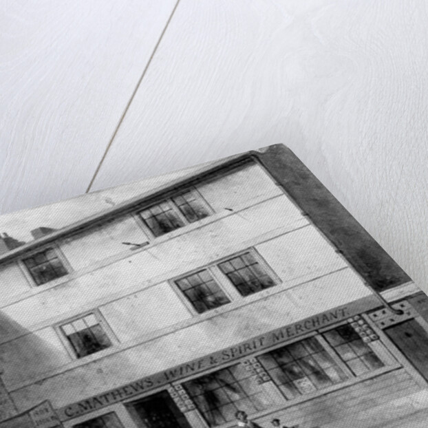 View of Old Thatched House, Exchange Court , 1853 by English School