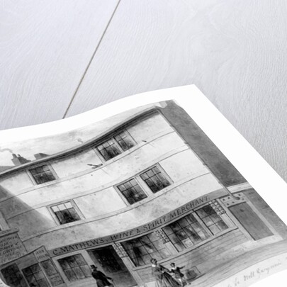 View of Old Thatched House, Exchange Court , 1853 by English School