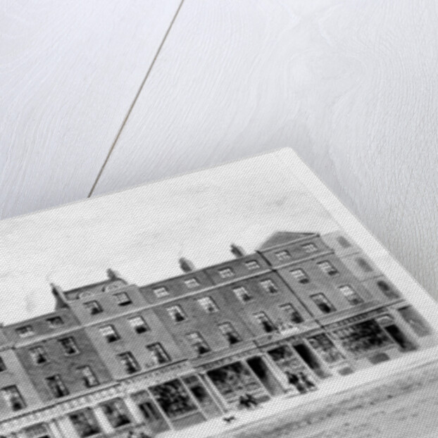 View of Eleven Houses erected on the site of the old Bourse on the Strand, 1853 by English School