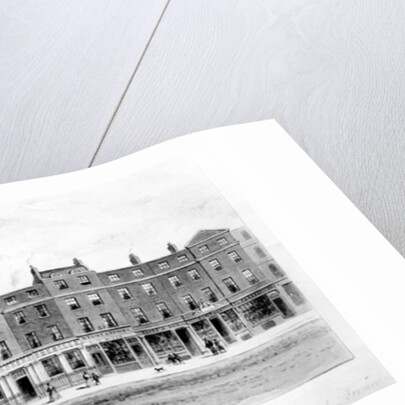 View of Eleven Houses erected on the site of the old Bourse on the Strand, 1853 by English School