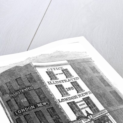 Office of the Illustrated London News, 1842 by English School