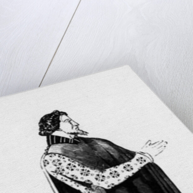 Illustration taken from Histoire du costume en France depuis les 18e siècle by French School