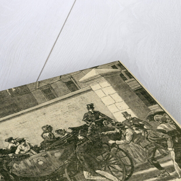 Robert Pate's Striking the Queen outside Cambridge House by English School