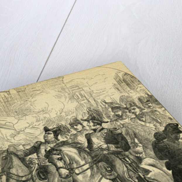 The Attempt to assassinate King Louis Philippe of France by English School