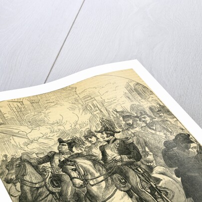 The Attempt to assassinate King Louis Philippe of France by English School