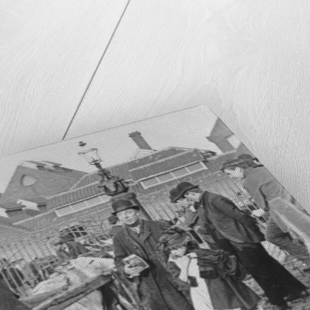 British village cattle market, Victorian, 19th century by English School