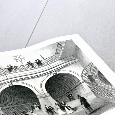 The Thames tunnel by English School