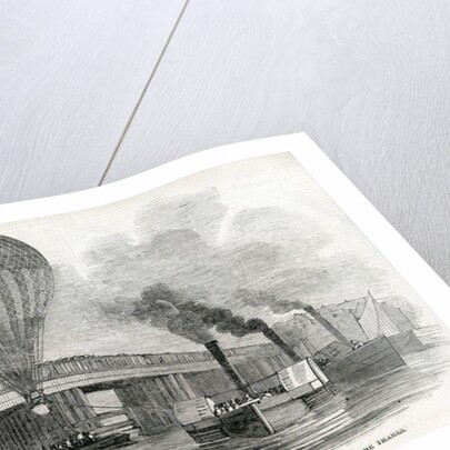 The Nassau balloon passing Battersea Bridge by English School