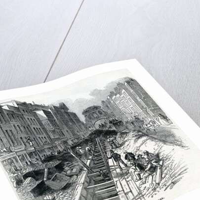 Deepening the Fleet Street Sewer, London, 1845 by English School