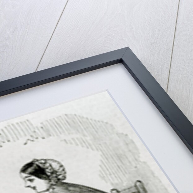 Florence Nightingale and one of her ministering angels in the Crimea by English School