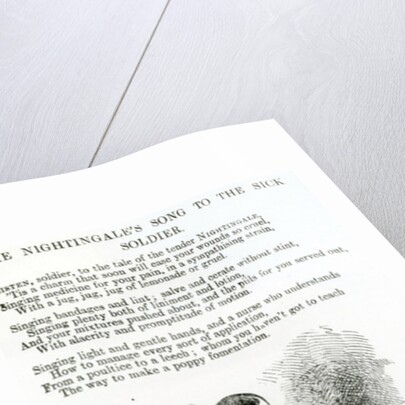 Florence Nightingale tending a sick soldier in the Crimea by English School