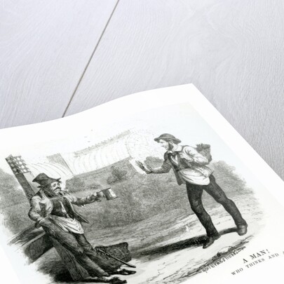 A Thing! That drinks and smokes; A Man! Who thinks and acts, 19th Century by English School