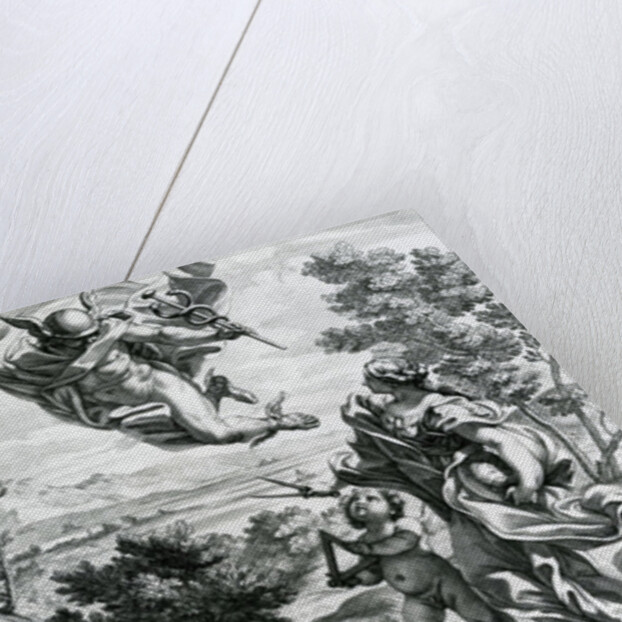 Mercury leading Geography, 1692 by Giovanni Battista Gaulli