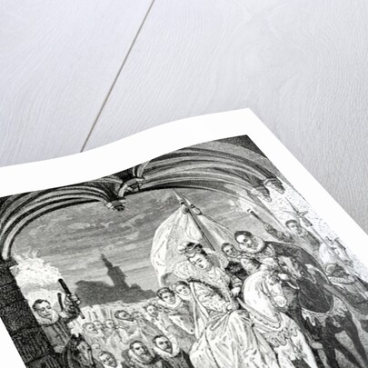 The entrance of Queen Elizabeth at Kenilworth Castle, 19th Century by English School