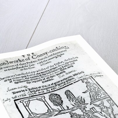 Illustration of the 'Groundworke of Conny-catching' , 1592 by English School