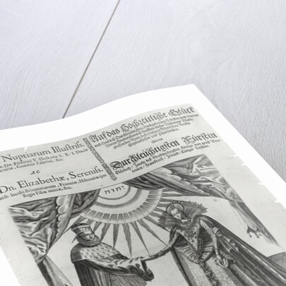 A broadside on the wedding of Frederick V, Elector Palatine, and Princess Elizabeth of England, 1613 by Jacques Granthomme