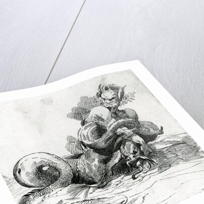 Illustration of a Sea Monster,18th Century by John Hamilton (after) Mortimer