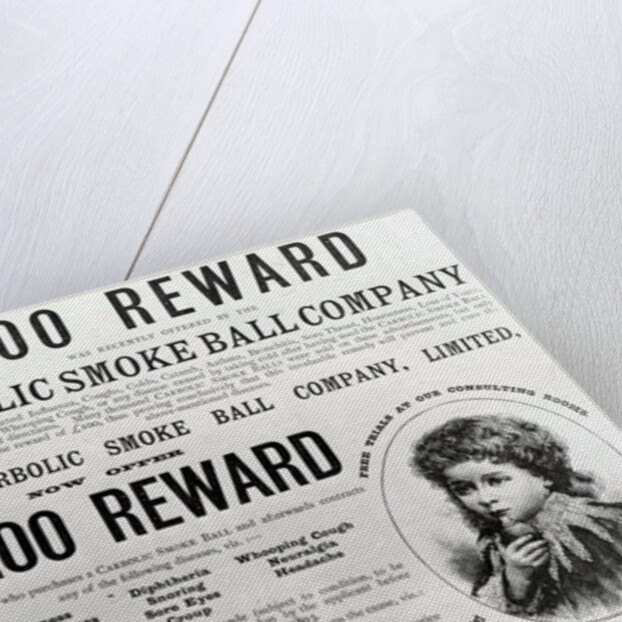 Advertisement for the Carbolic Smoke Ball Company, 1893 by English School