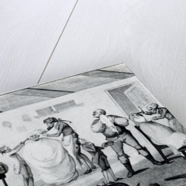 A Barber's Shop by Henry William Bunbury