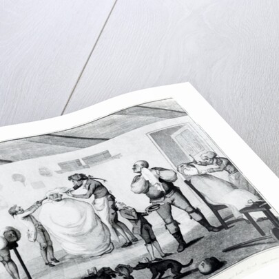 A Barber's Shop by Henry William Bunbury