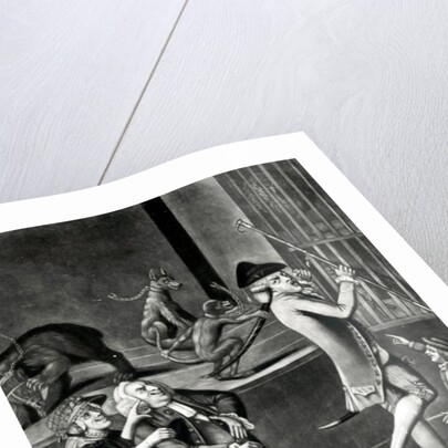 An Exhibition of Wild Beasts or the Macaroni in distress, 1774 by English School