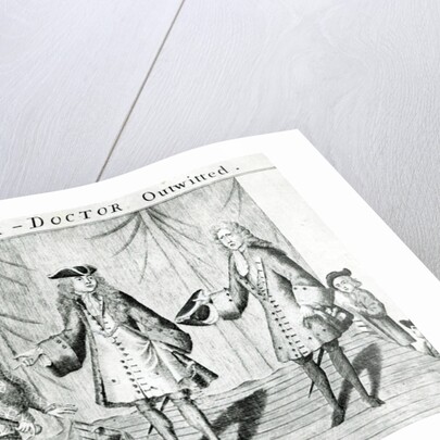 The Quack Doctor Outwitted, published by Sutton Nichols, 1558 by English School