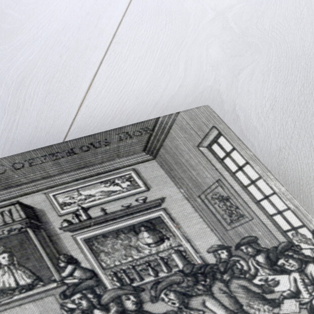 The Coffeehouse Mob, by Edward Ward, taken from 'Vulgus Britannicus', 1710 by English School