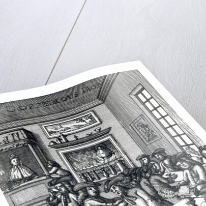 The Coffeehouse Mob, by Edward Ward, taken from 'Vulgus Britannicus', 1710 by English School