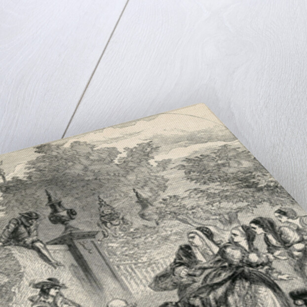 Prince Charles surprising the Infanta in Orchard, 19th Century by English School