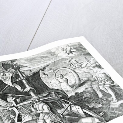 Allegory on the travels of Ferdinand Magellan, by Theodor de Bry, 16th century by Theodor de Bry