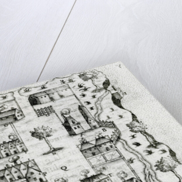 Ile Ste. Croix, the earliest French Settlement in Acadia, 1604 by French School