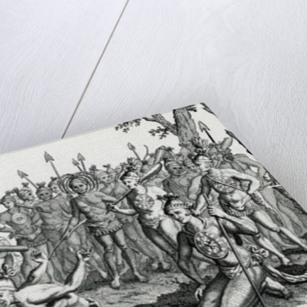 A King of Florida consulting his Magician previous to going to Battle by English School