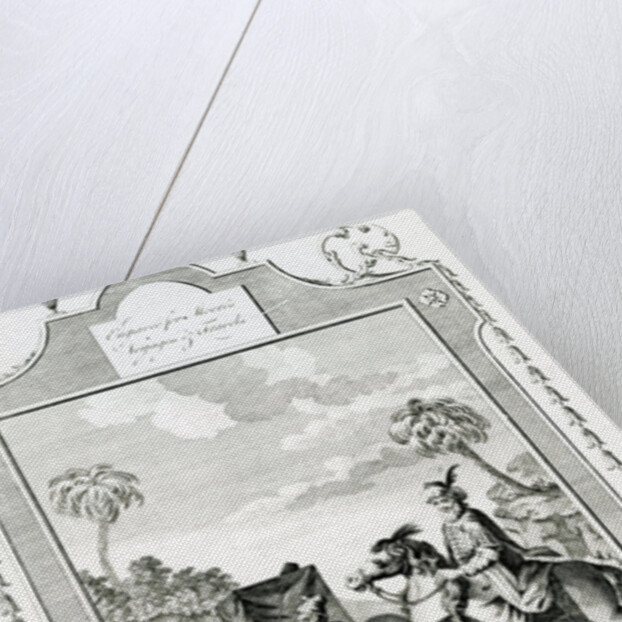 Habit of the Horsemen in Barbary, illustration taken from Moore's Voyages and Travels, by English School