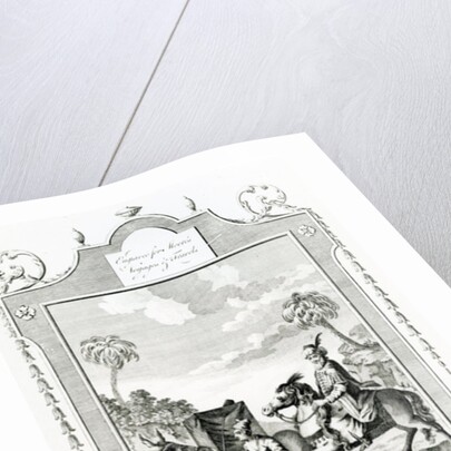 Habit of the Horsemen in Barbary, illustration taken from Moore's Voyages and Travels, by English School