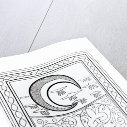 The Moon, tarot card by Anonymous