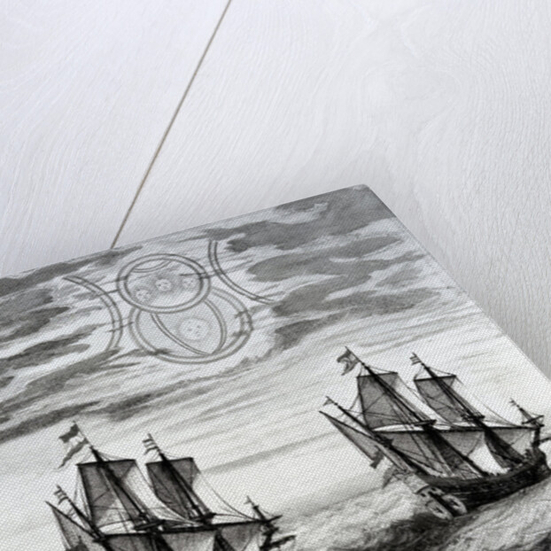 The Sun, Phenomena seen by by Willem Barentsz on exploration of Nova Zemblya from Atlas maior by Joan Blaeu, 1662 by Anonymous